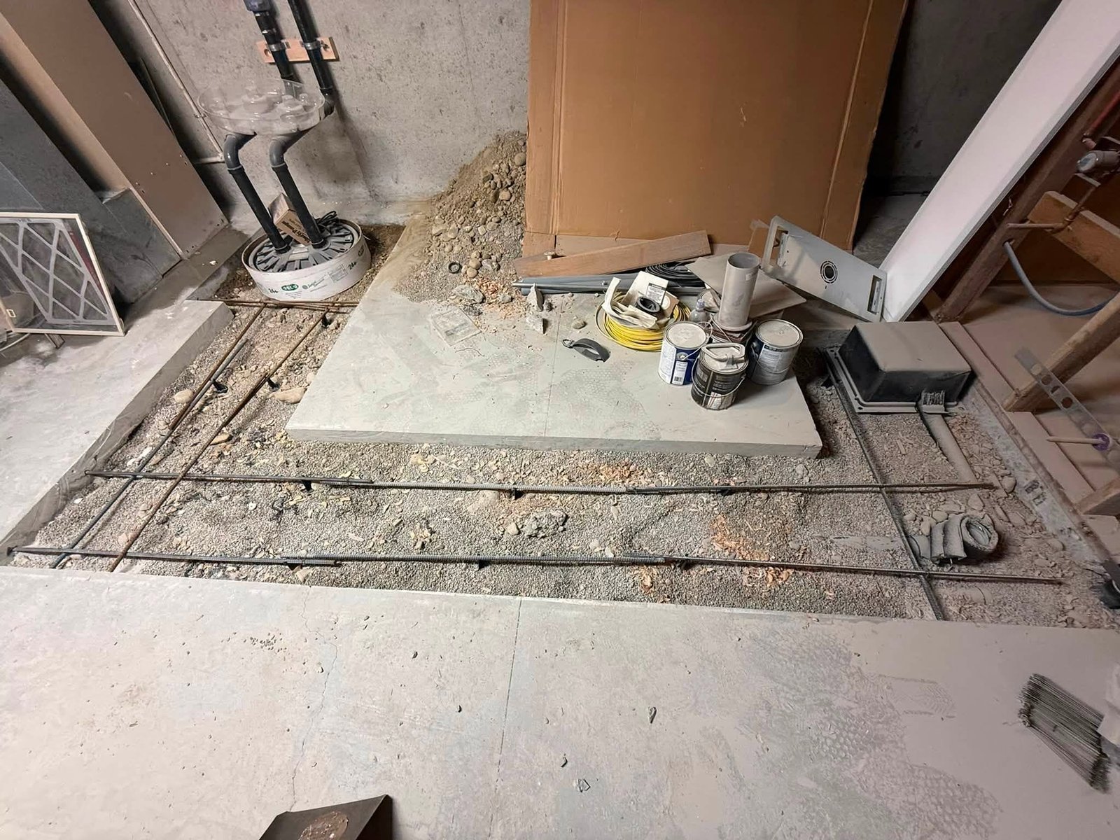 Foundation concrete before repair
